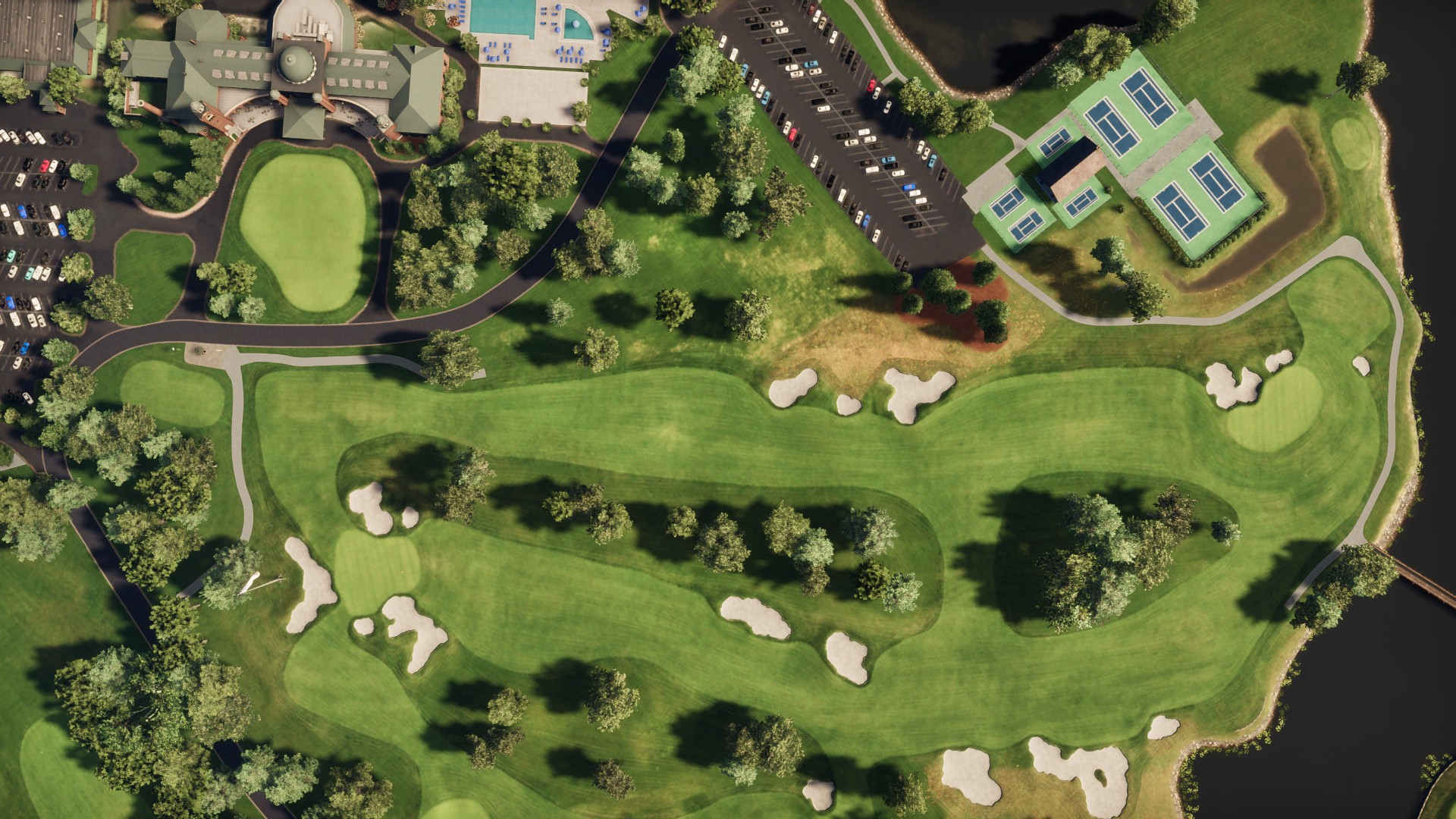 Hole 15 at Medinah Country Club – Presidents Cup Edition